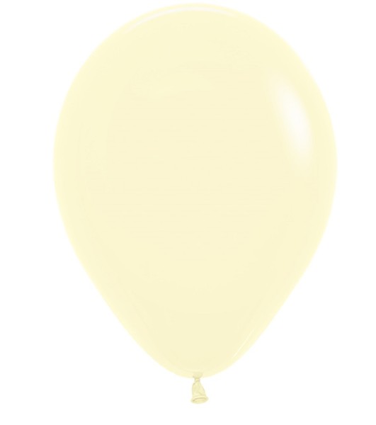 Sempertex 620 Pastel Matte Yellow Gelb 25cm 10 Inch Latex Luftballons