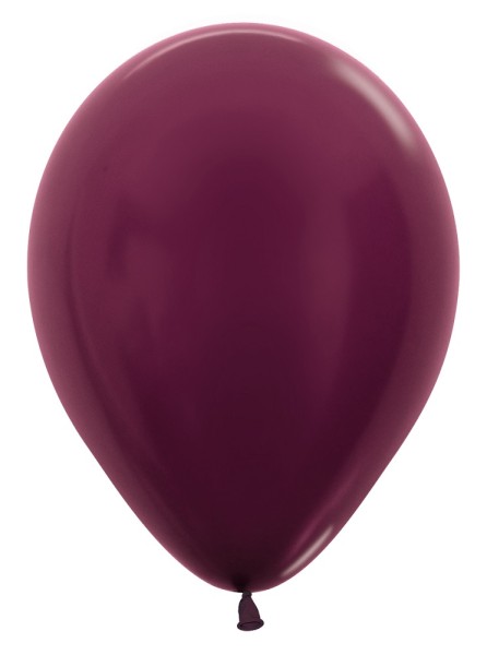 Sempertex 518 Metallic Burgundy (Rot) 30cm 12" Latex Luftballons
