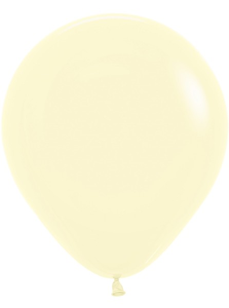 Sempertex 620 Pastel Matte Yellow Gelb 45cm 18" Latex Luftballons