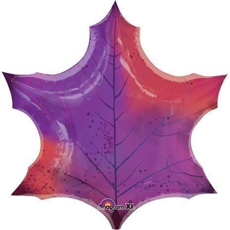 Folienballon Ahornblatt / Purple Maple Leaf - 60cm 24"