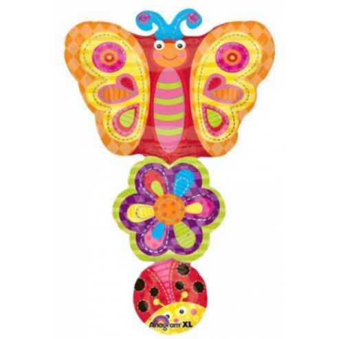 Schmetterling Kette Folienballon - 93cm