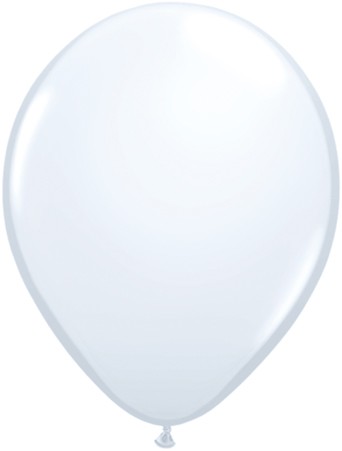 Qualatex Standard White (Weiß) 12,5cm 5" Latex Luftballons