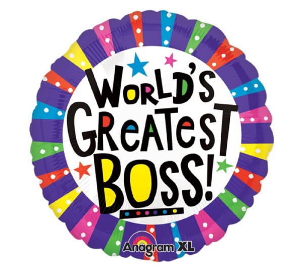 World's Greatest Boss! ColorBlast XL Folienballon 53cm 21''