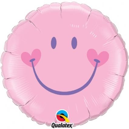 Sweet Smile rosa Folienballon - 45cm 18"