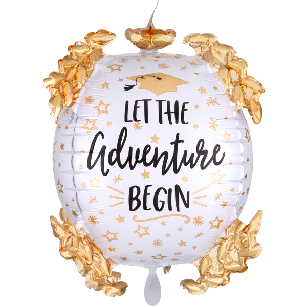 The world is yours Let the adventure Begin Folienballon 50cm 20''