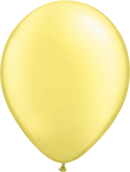 Qualatex Pearl Lemon Chiffon (Gelb) 40cm 16" Latex Luftballons