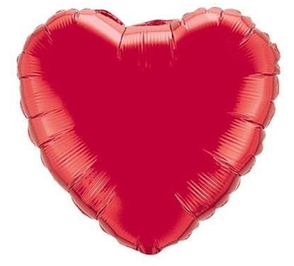 Folienballon Herz Ruby Red Rot 45cm