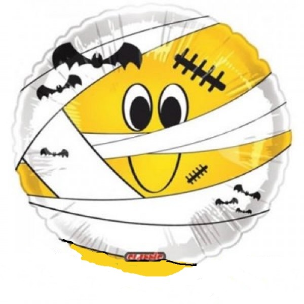 Smiley Mumie Halloween Folienballon 45cm 18"