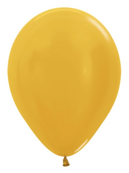 Sempertex 570 Metallic Gold 12,5cm 5" Latex Luftballons