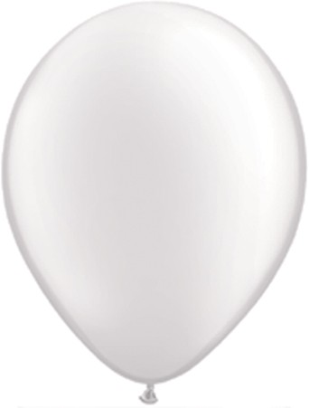 Qualatex Pearl White (Weiß) 12,5cm 5" Latex Luftballons