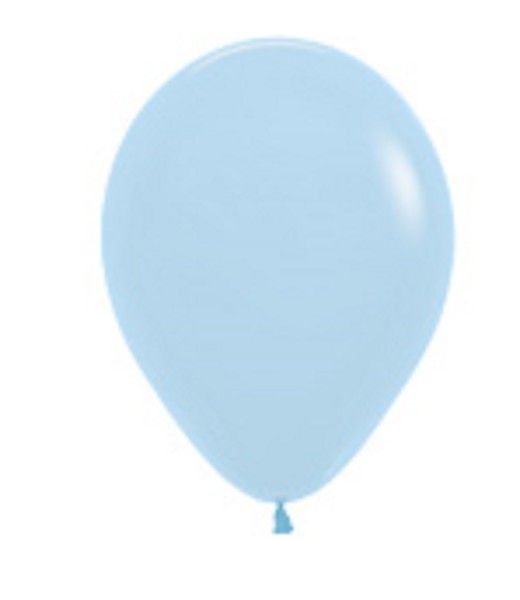 Sempertex 640 Pastel Matte Blue Blau 12,5cm 5"