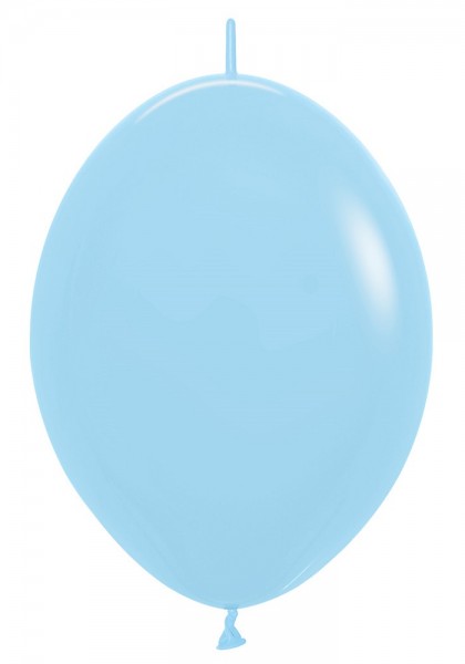 Link o Loon 640 Pastel Matte Blue (Blau) 30cm 12" Latex Luftballons Sempertex