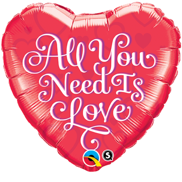 All You Need Is Love Herz Red 46cm 18''