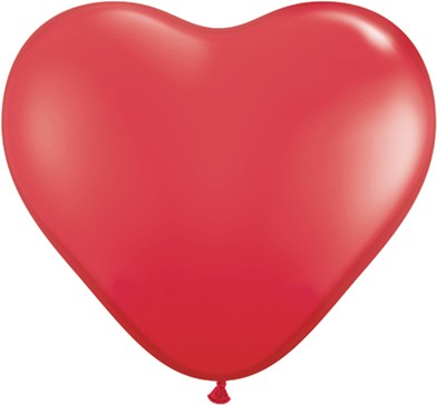 Qualatex Herz Red Rot 15cm 6" Latex Luftballons