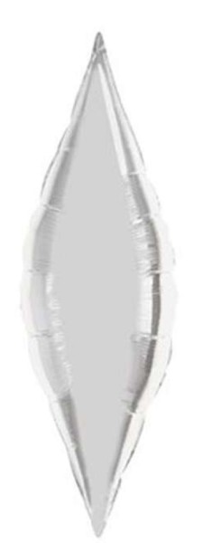 Taper Silver Folienballon - 67,5cm