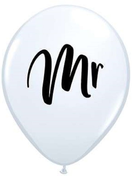 Mr White 27,5cm 11 Inch Latex Luftballons Qualatex