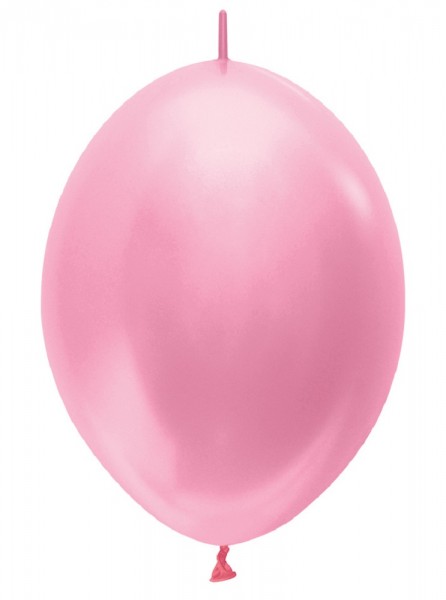 Link o Loon 409 Satin Pearl Pink (Rosa) 30cm 12" Latex Luftballons Sempertex