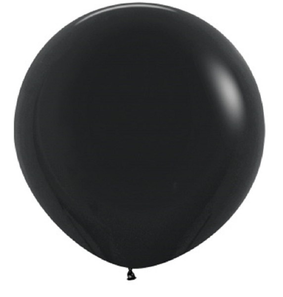 Sempertex 080 Fashion Black (Schwarz) 61cm 24" Latex Luftballons