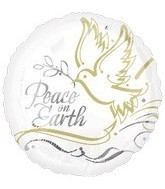 Peace on Earth Friede auf Erden Folienballon 45cm 18"