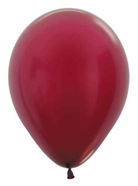 Sempertex 518 Metallic Burgundy (Rot) 30cm 12" Latex Luftballons