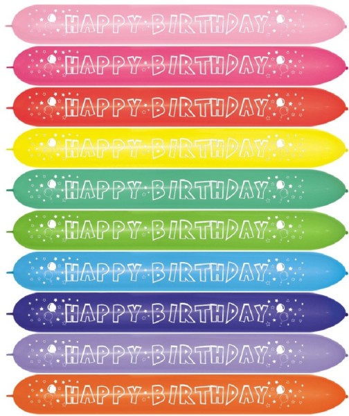 Link o Loon 660 Happy Birthday Latex Luftballons Sempertex