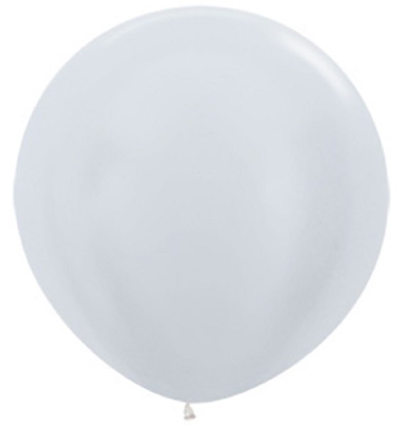 Sempertex 405 Satin Pearl White Weiß Latex Luftballons 60cm 24"