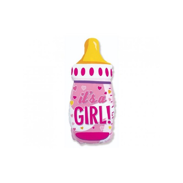 Flasche It´s a Girl Folienballon - 80 x 43cm
