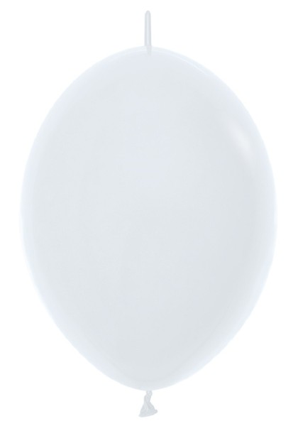 Link o Loon 005 Fashion White (Weiß) 30cm 12" Latex Luftballons Sempertex