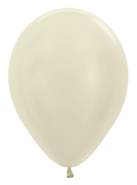 Sempertex 473 Satin Pearl Ivory (Elfenbein) 30cm 12" Latex Luftballons