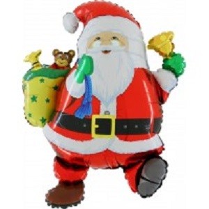 Weihnachtsmann Santa Claus Folienballon - 71cm