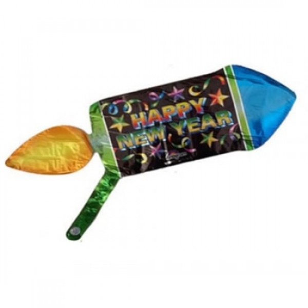 Mini Folienballon Happy New Year Rakete 35cm 14"
