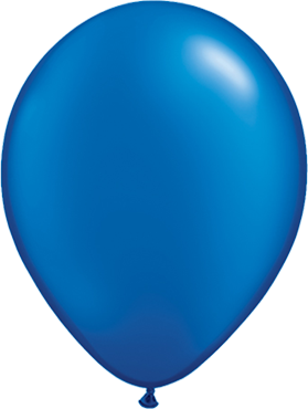 Qualatex Pearl Sapphire Blue (Blau) 27,5cm 11" Latex Luftballons
