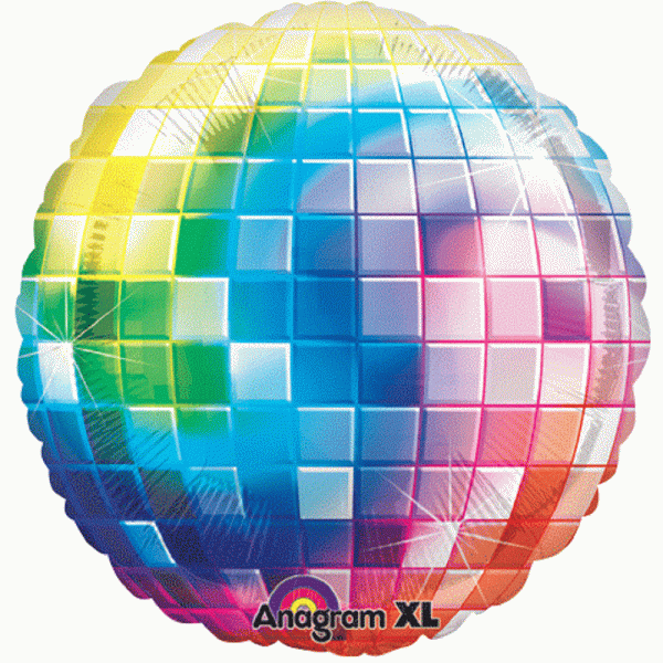 Jumbo Discokugel 70`s Disco Fever Folienballon - 81cm 32''