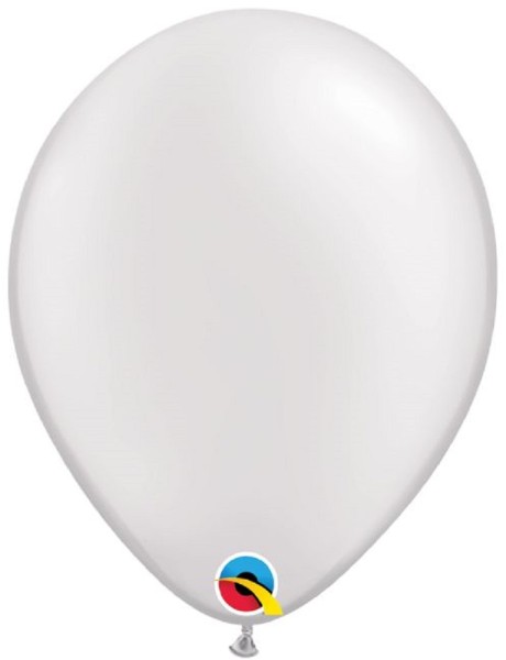 Qualatex Pearl White (Weiß) 40cm 16" Latex Luftballons