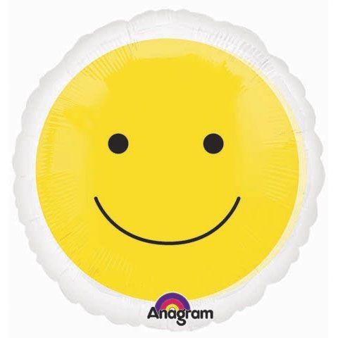 Magicolor Yellow Smiley Face Folienballon - 45cm