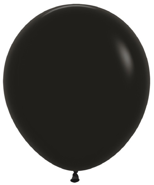Sempertex 080 Fashion Black 45cm 18 Inch Latex Luftballons