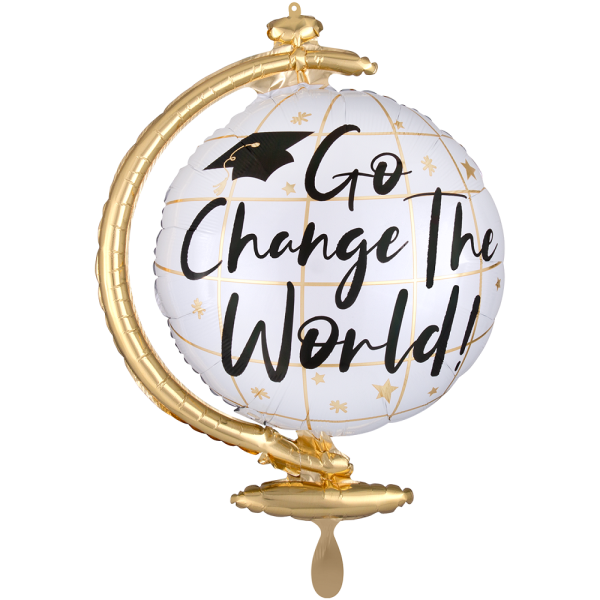 Go Change The World Folienballon - 58cm 23''