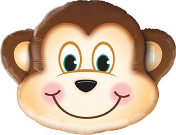 Mini Folienballon Mischievous Monkey Schelmischer Affe 36cm 14''