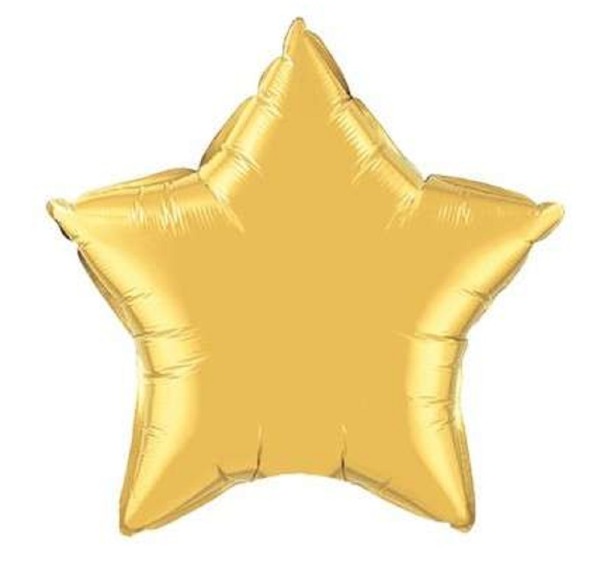 Stern gold metallic Folienballon - 50cm - Qualatex