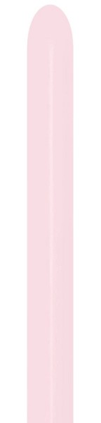 Sempertex 609 Pastel Matte Pink 260S Nozzle up Modellierballons Rosa