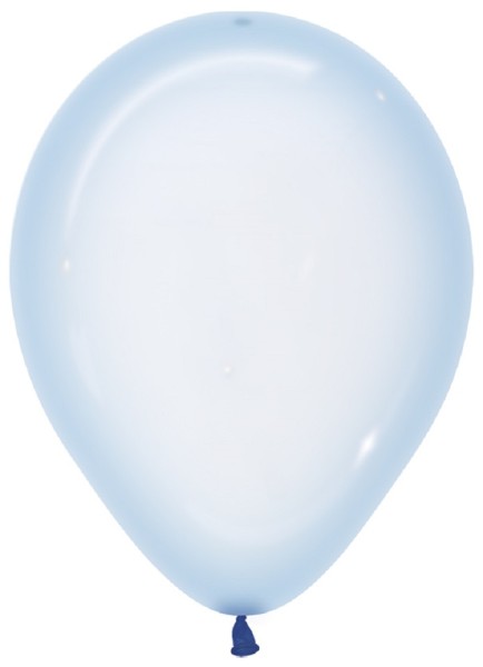 Sempertex 339 Crystal Pastel Blue Blau 30cm 12" Latex Luftballons