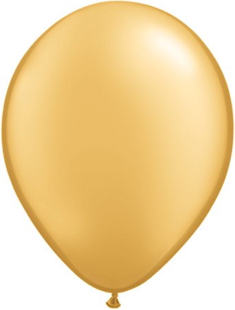 Qualatex Metallic Gold 12,5cm 5" Latex Luftballons