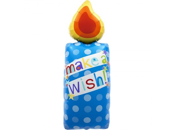 Make a Wish Kerze Folienballon - 112cm