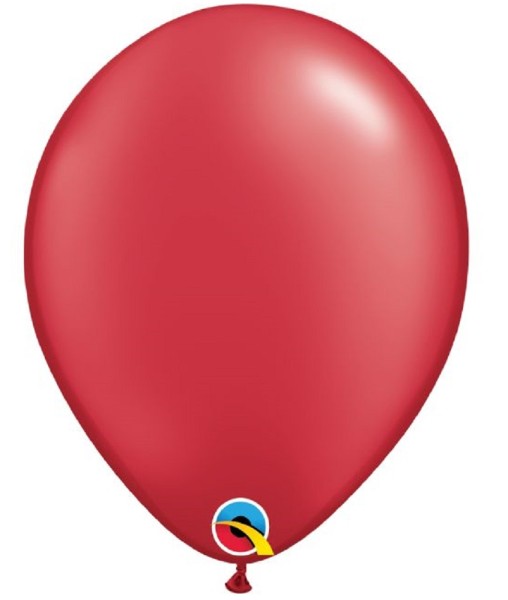 Qualatex Pearl Ruby Red 27,5cm 11 Inch Latex Luftballons Rubinrot