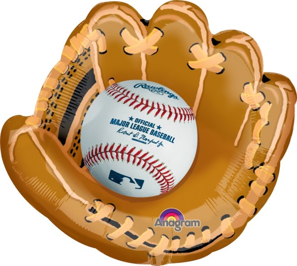 Jumbo Major League Baseball Baseballhandschuh Folienballon 63 x 58cm