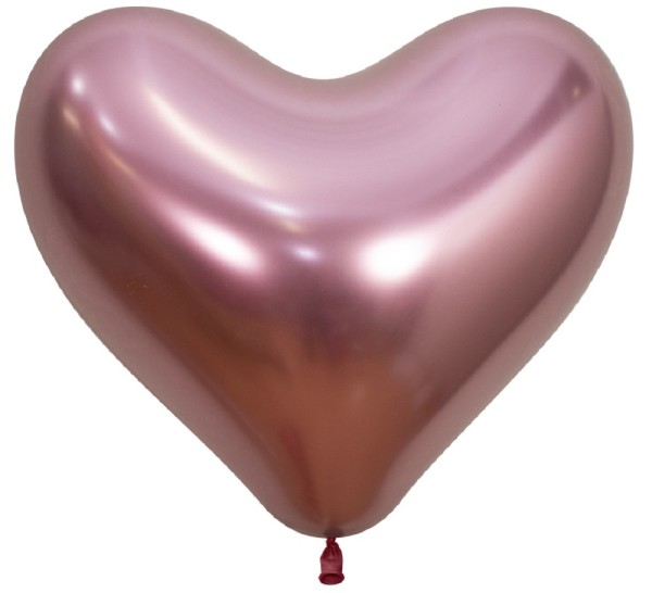 Sempertex Herz 909 Reflex Pink (Rosa) 36cm 14" Latex Luftballons