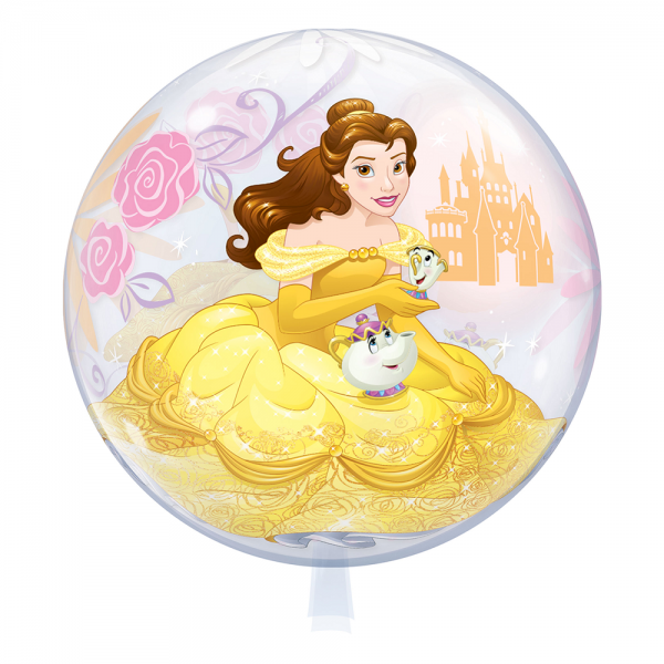 Qualatex Bubble Princess Belle Die schöne und das Biest Disney 22" 56cm Luftballon