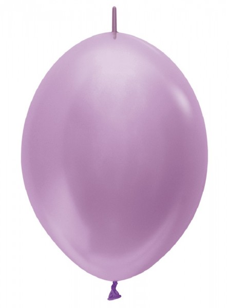 Link o Loon 450 Satin Pearl Lilac (Lila) 15cm 6" Latex Luftballons Sempertex