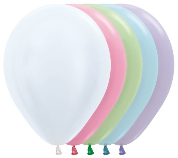 Sempertex 400 Satin Pearl Assortment 30cm 12" Latex Luftballons