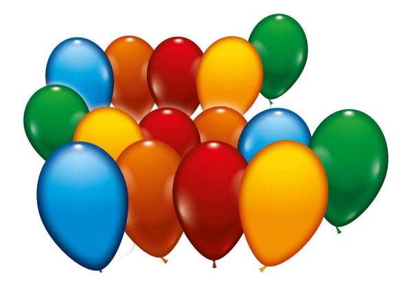 Ballons gemischt 500 St. 18cm
